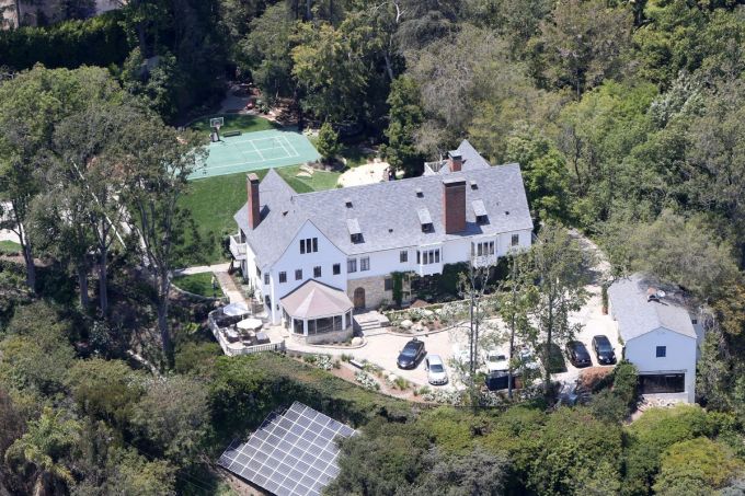 The Beverly Hills home of Sandra Bullock